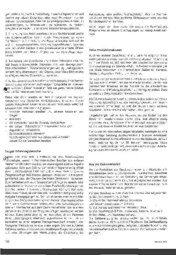 Vorschauseite 2: Heimeigenes Fernsehen - ein sicherer Erfolg?