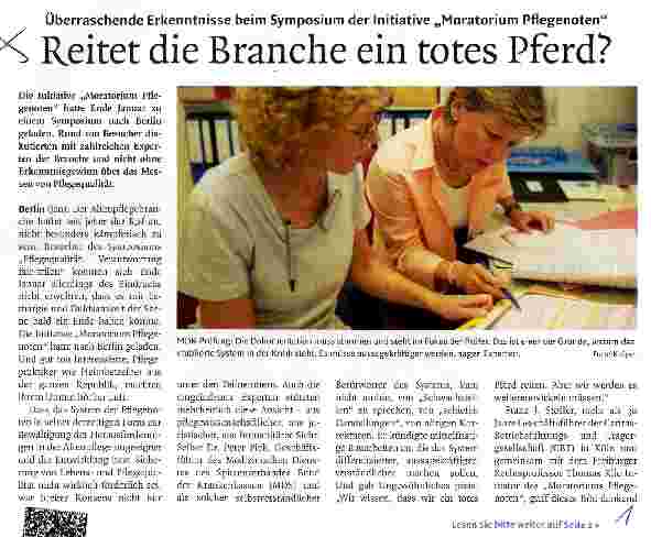 Vorschauseite 1: Reitet die Branche ein totes Pferd?