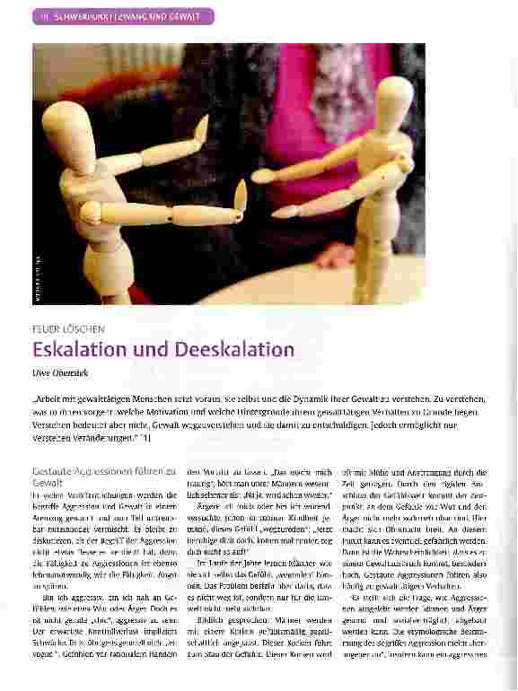 Vorschauseite 1: Eskalation und Deeskalation