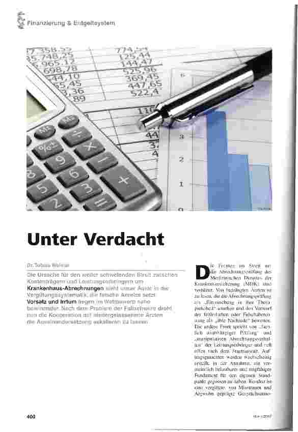 Vorschauseite 1: Unter Verdacht