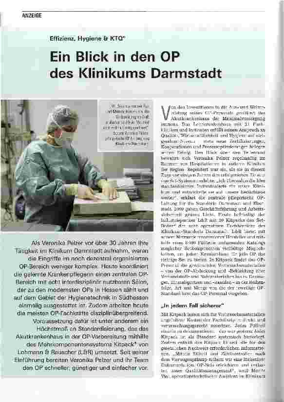 Vorschauseite 1: Ein Blick in den OP des Klinikums Darmstadt