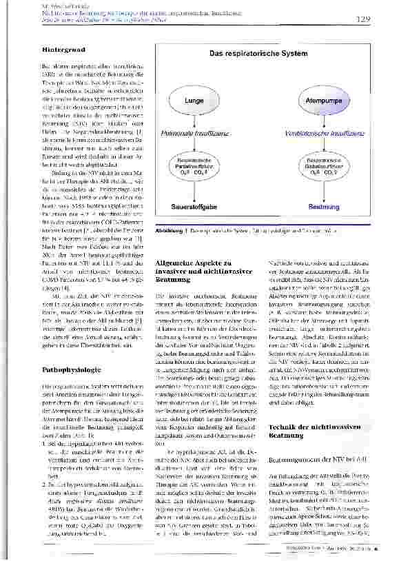 Vorschauseite 2: Nichtinvasive Beatmung als Therapie der akuten respiratorischen Insuffizienz