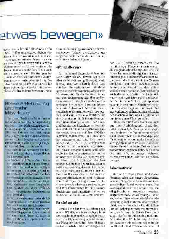 Vorschauseite 2: Wer sich engagiert, kann etwas bewegen