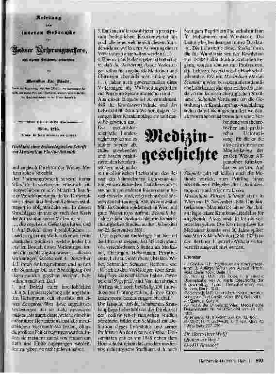 Vorschauseite 2: Die Krankenpflegekurse des Professors Maximilian Florian Schmidt 1784-1946