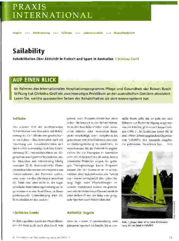 Vorschauseite 1: Sailability