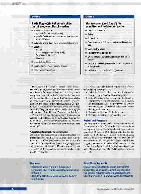 Vorschauseite 4: Funktionelle Darmbeschwerden bei Erwachsenen