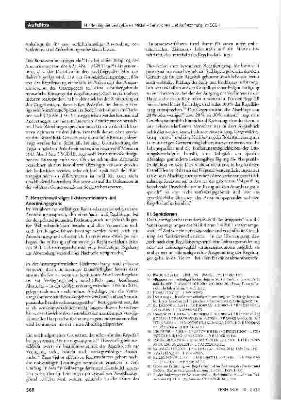 Vorschauseite 6: Minderung der verfügbaren Mittel - Sanktionen und Aufrechnung im SGB II