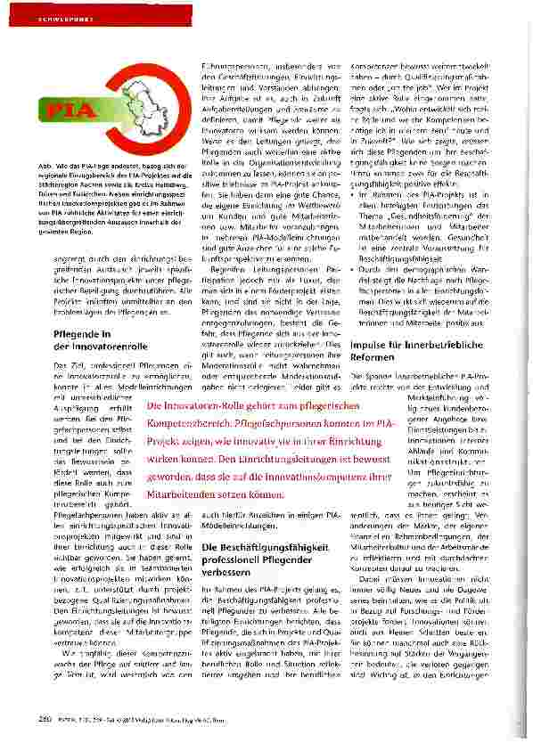 Vorschauseite 2: Das Modellprojekt PIA