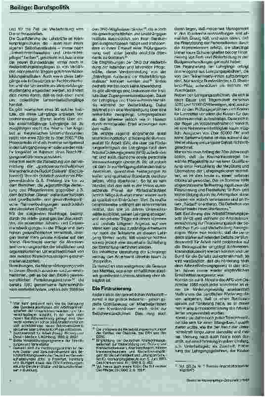 Vorschauseite 3: Lehrer/in für Pflegeberufe Die aktuelle Ausbildungspolitik und Berufssituation in der BRD