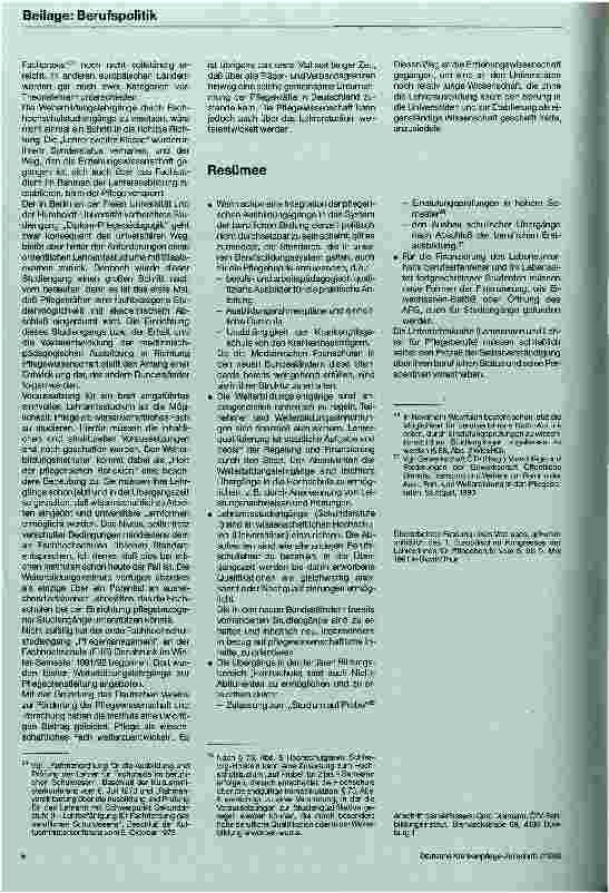 Vorschauseite 5: Lehrer/in für Pflegeberufe Die aktuelle Ausbildungspolitik und Berufssituation in der BRD