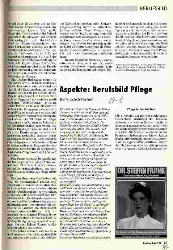 Vorschauseite 3: Umsetzung des Krankenpflegegesetzes