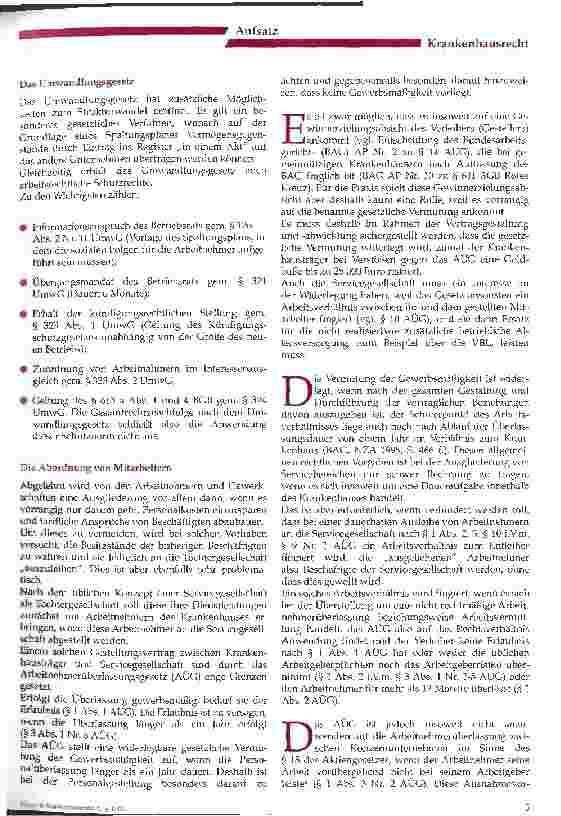 Vorschauseite 4: Rechtliche Aspekte bei der Gründung von Servicediensten in Form von Tochtergesellschaften der Krankenhäuser