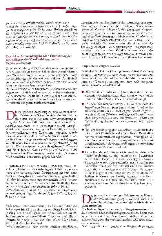 Vorschauseite 6: Rechtliche Aspekte bei der Gründung von Servicediensten in Form von Tochtergesellschaften der Krankenhäuser