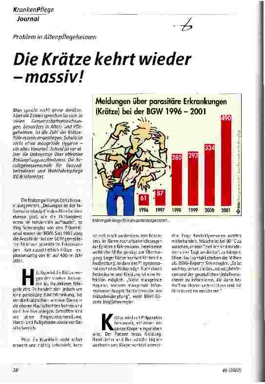 Vorschauseite 1: Die Krätze kehrt wieder - massiv!