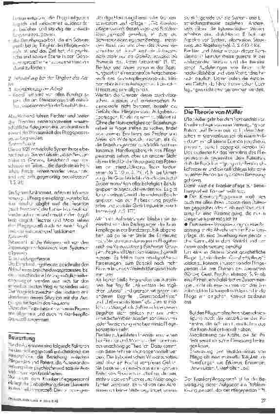 Vorschauseite 2: Vergleichende Darstellung zum Pflegeprozeß 2. Teil