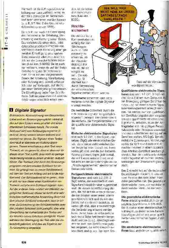 Vorschauseite 3: Schutz sensibler Daten Datenschutz und Datensicherheit - die elektronische Patientenakte (EPA)