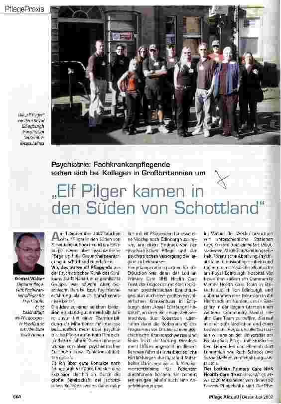 Vorschauseite 1: Elf Pilger kamen in den Süden von Schottland