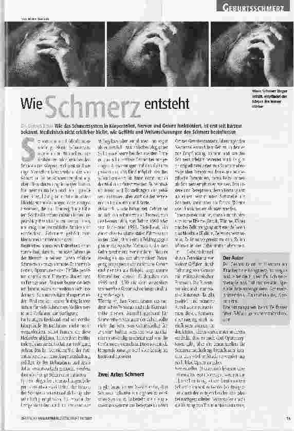 Vorschauseite 1: Wie Schmerz entsteht