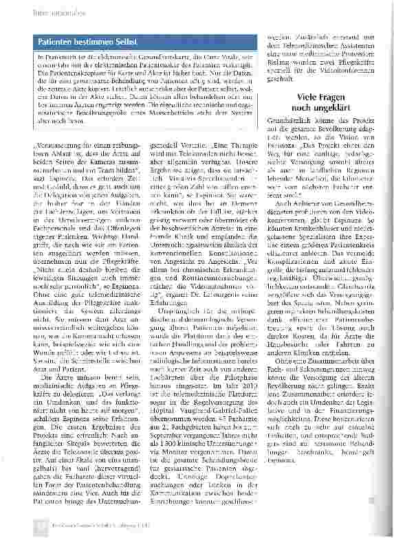 Vorschauseite 3: Sprechstunde auf Distanz