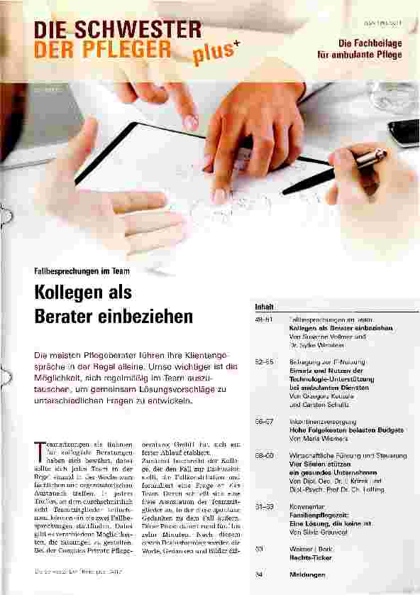 Vorschauseite 1: Kollegen als Berater einbeziehen