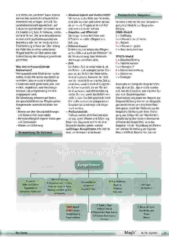 Vorschauseite 2: Vertrauensbildende Maßnahmen für das präoperative Gespräch in der Stomatherapie
