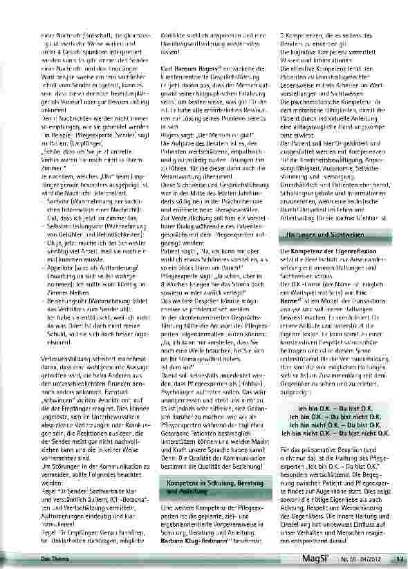Vorschauseite 4: Vertrauensbildende Maßnahmen für das präoperative Gespräch in der Stomatherapie