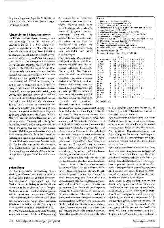 Vorschauseite 2: Rheuma in der Homöopathiepraxis