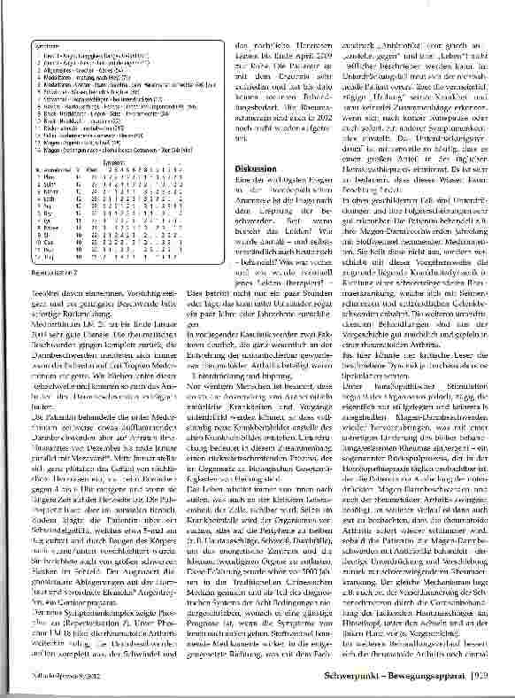 Vorschauseite 3: Rheuma in der Homöopathiepraxis