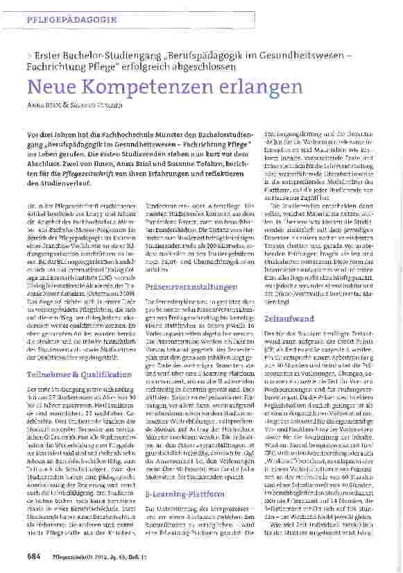 Vorschauseite 1: Neue Kompetenzen erlangen