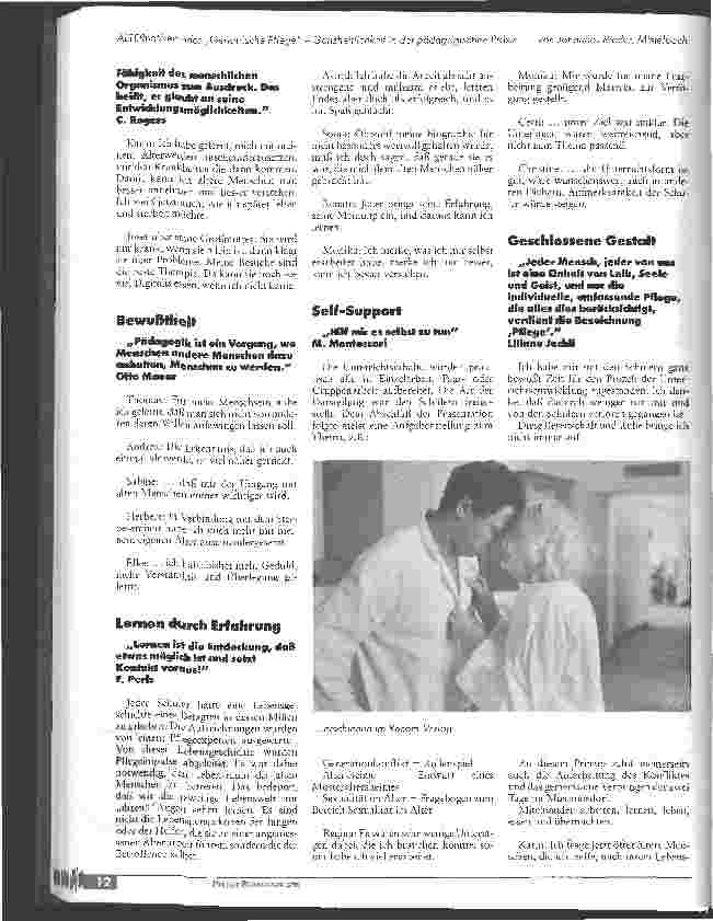 Vorschauseite 3: ALTERnativen oder Geriatrische Pflege - Ganzheitlichkeit in der pädagogischen Praxis