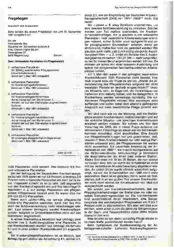 Vorschauseite 2: Zur Personalsituation in bayerischen Krankenhäusern