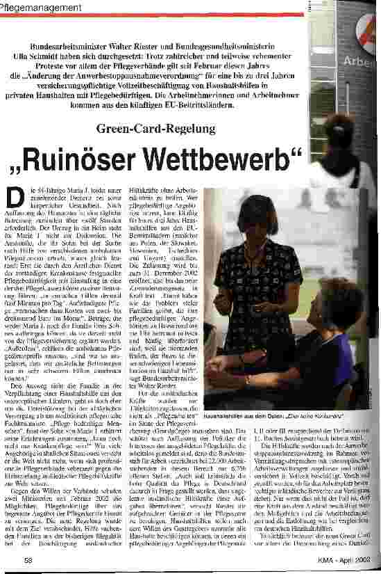 Vorschauseite 1: Ruinöser Wettbewerb