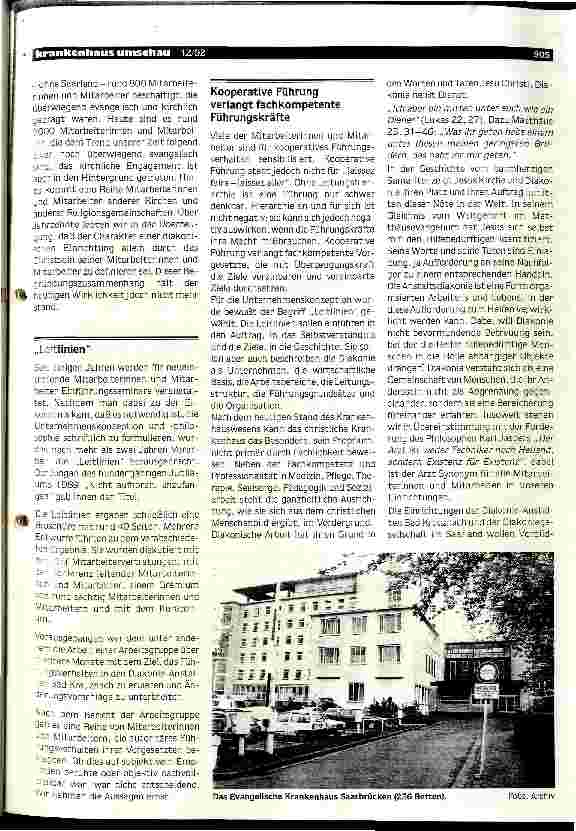 Vorschauseite 3: Die Unternehmenskonzeption Krankenhaus Beispiel: Diakonie-Anstalten Bad Kreuznach und Gesellschaft Saarland
