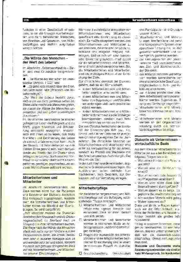 Vorschauseite 4: Die Unternehmenskonzeption Krankenhaus Beispiel: Diakonie-Anstalten Bad Kreuznach und Gesellschaft Saarland