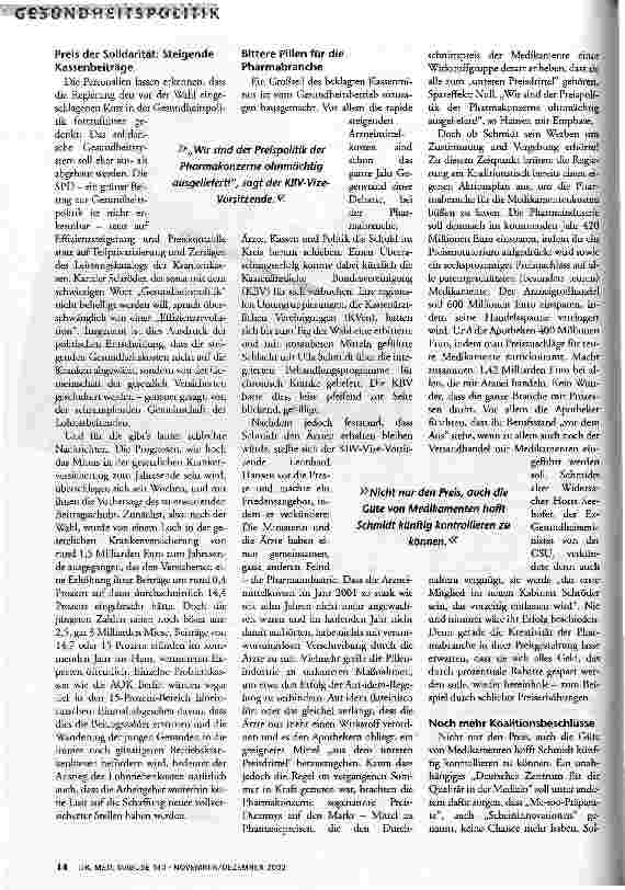 Vorschauseite 2: Ulla bleibt Eine neue alte Ministerin setzt sich durch