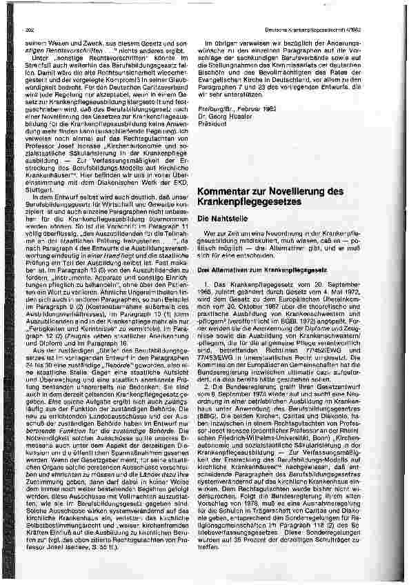 Vorschauseite 4: Diskussion um die Neuordnung der Ausbildung in den Pflegeberufen