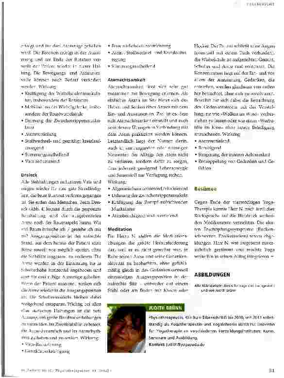 Vorschauseite 4: Burnout-Syndrom in der yogatherapeutischen Behandlung