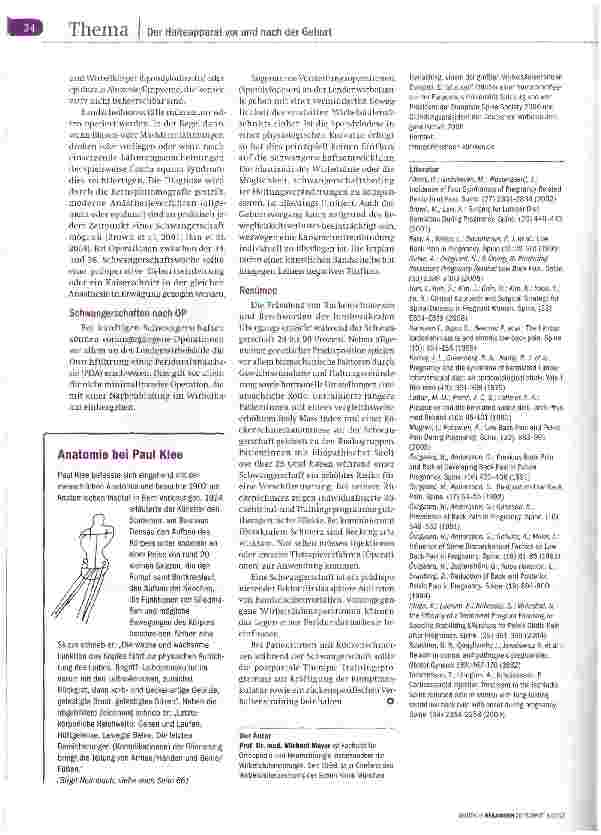 Vorschauseite 4: Rückenschmerzen in der SchwangerschaftProphylaxe und Therapie