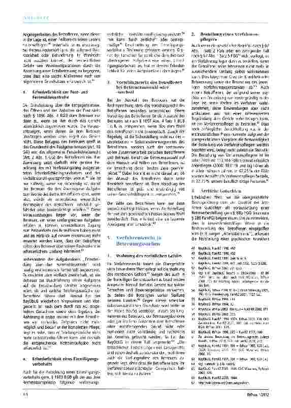 Vorschauseite 4: Der Beitrag der Rechtsprechung zum Erfolg des Betreuungsrechts Teil 1