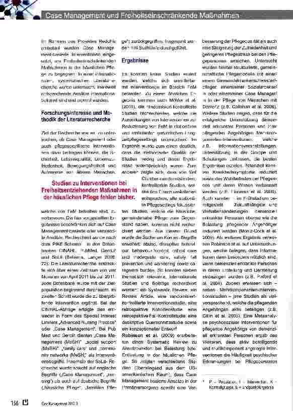 Vorschauseite 2: Mit Gase Management Freiheitseinschränkenden Maßnahmen in der häuslichen Pflege begegnen?