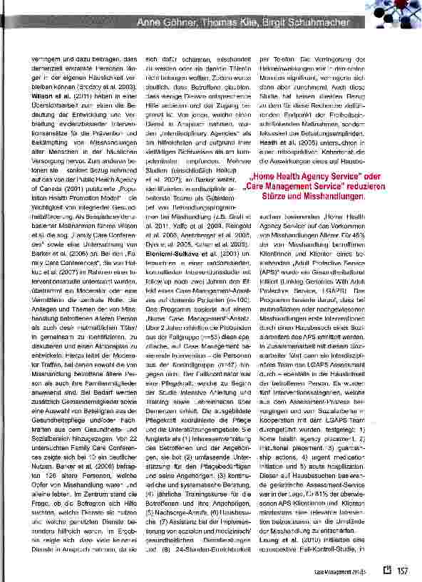 Vorschauseite 3: Mit Gase Management Freiheitseinschränkenden Maßnahmen in der häuslichen Pflege begegnen?