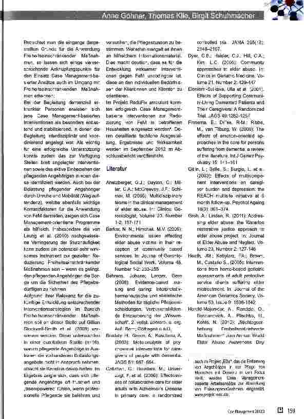 Vorschauseite 5: Mit Gase Management Freiheitseinschränkenden Maßnahmen in der häuslichen Pflege begegnen?