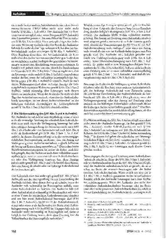 Vorschauseite 4: Die Neuregelung des Asylbewerberleistungsrechts durch das Zweite Richtlinienumsetzungsgesetz