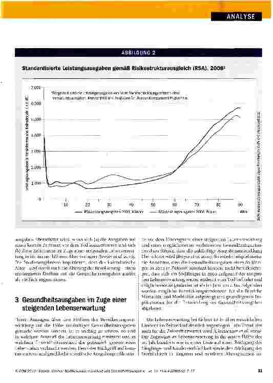Vorschauseite 5: Bevölkerungsentwicklung und Gesundheitsausgaben