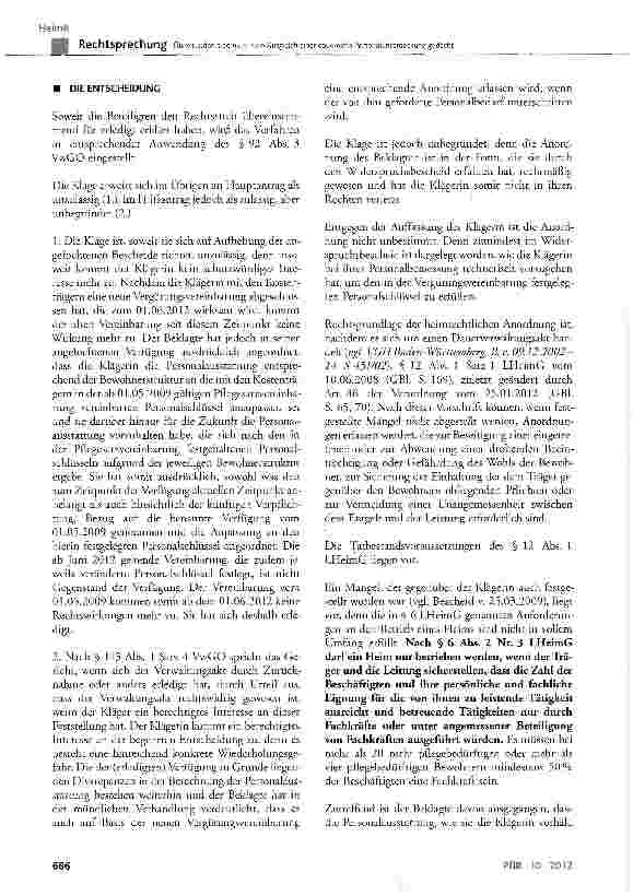 Vorschauseite 6: Überstunden sind nicht zum Ausgleich einer dauernden Personalunterdeckung gedacht