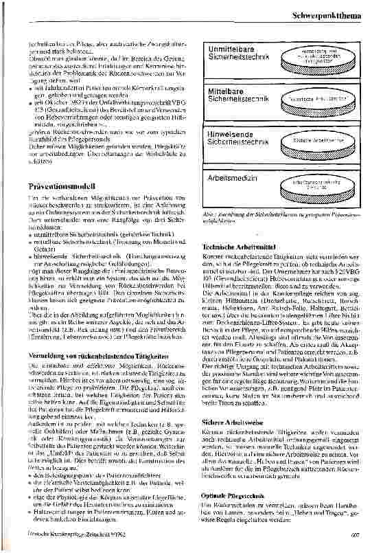 Vorschauseite 2: Prävention von Rückenbeschwerden bei Pflegekräften