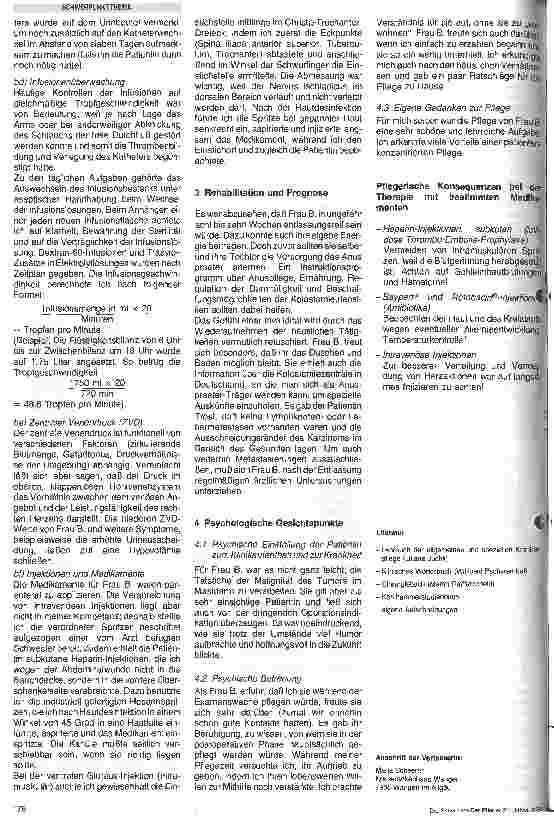 Vorschauseite 6: Diagnose: Rektumkarzinom, Cholelithiasis