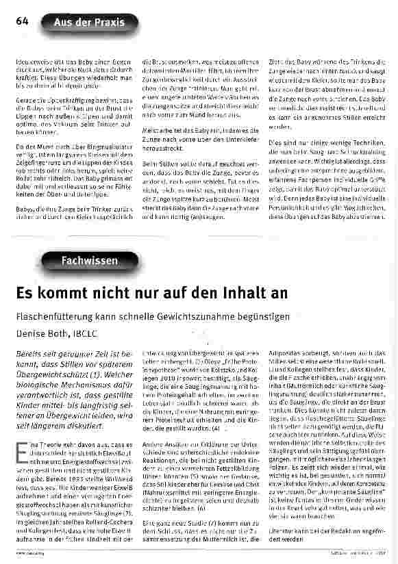 Vorschauseite 2: Wenn es mit dem Stillen nicht richtig klappt