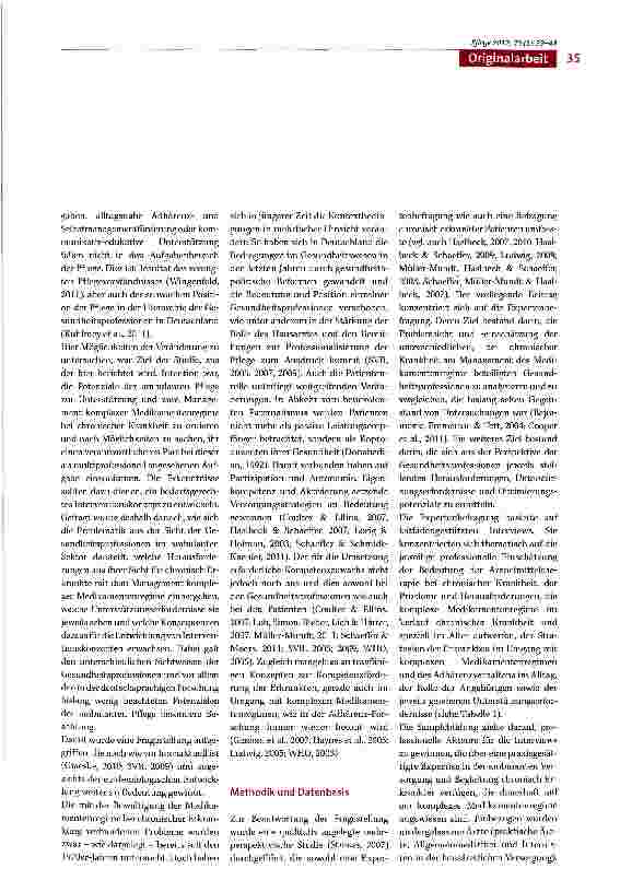 Vorschauseite 3: Bewältigung komplexer Medikamentenregime bei chronischer Erkrankung - Herausforderungen und Unterstützungserfordernisse aus der Sicht der Gesundheitsprofessionen