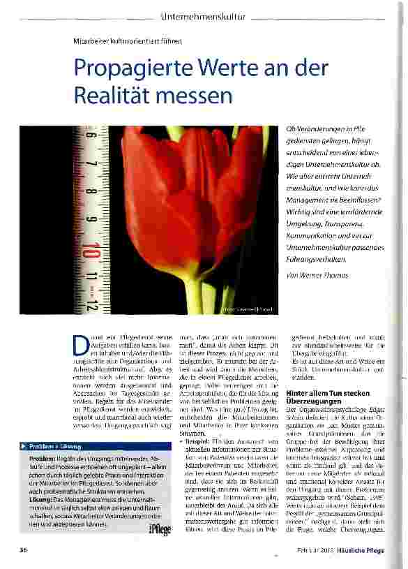Vorschauseite 1: Propagierte Werte an der Realität messen